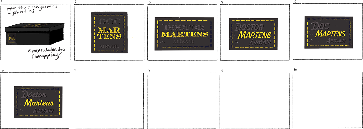 Dr. Martens Logo Sketches